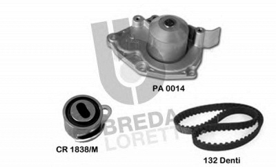 BREDA LORETT kpa0803a -  Водяной насос + комплект зубчатого ремня